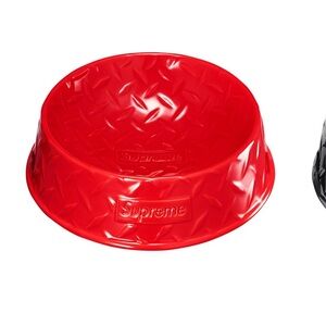 Supreme Red Diamond-Pattern Ceramic Tray